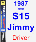 Driver Wiper Blade for 1987 GMC S15 Jimmy - Vision Saver