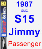 Passenger Wiper Blade for 1987 GMC S15 Jimmy - Vision Saver