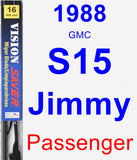 Passenger Wiper Blade for 1988 GMC S15 Jimmy - Vision Saver