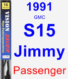 Passenger Wiper Blade for 1991 GMC S15 Jimmy - Vision Saver