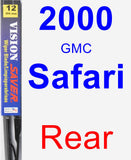 Rear Wiper Blade for 2000 GMC Safari - Vision Saver