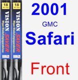Front Wiper Blade Pack for 2001 GMC Safari - Vision Saver