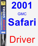 Driver Wiper Blade for 2001 GMC Safari - Vision Saver