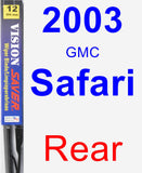 Rear Wiper Blade for 2003 GMC Safari - Vision Saver
