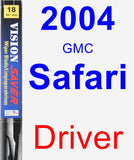Driver Wiper Blade for 2004 GMC Safari - Vision Saver