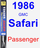 Passenger Wiper Blade for 1986 GMC Safari - Vision Saver