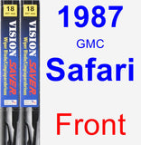 Front Wiper Blade Pack for 1987 GMC Safari - Vision Saver
