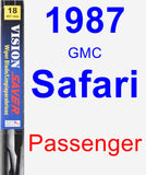 Passenger Wiper Blade for 1987 GMC Safari - Vision Saver