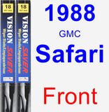Front Wiper Blade Pack for 1988 GMC Safari - Vision Saver
