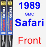 Front Wiper Blade Pack for 1989 GMC Safari - Vision Saver