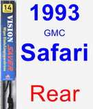 Rear Wiper Blade for 1993 GMC Safari - Vision Saver