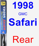 Rear Wiper Blade for 1998 GMC Safari - Vision Saver