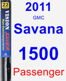 Passenger Wiper Blade for 2011 GMC Savana 1500 - Vision Saver