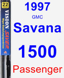 Passenger Wiper Blade for 1997 GMC Savana 1500 - Vision Saver