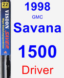 Driver Wiper Blade for 1998 GMC Savana 1500 - Vision Saver