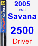 Driver Wiper Blade for 2005 GMC Savana 2500 - Vision Saver