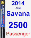 Passenger Wiper Blade for 2014 GMC Savana 2500 - Vision Saver