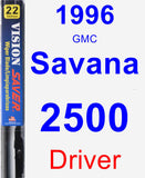 Driver Wiper Blade for 1996 GMC Savana 2500 - Vision Saver