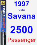 Passenger Wiper Blade for 1997 GMC Savana 2500 - Vision Saver