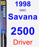 Driver Wiper Blade for 1998 GMC Savana 2500 - Vision Saver
