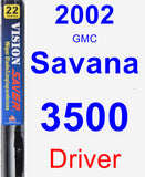 Driver Wiper Blade for 2002 GMC Savana 3500 - Vision Saver