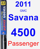 Passenger Wiper Blade for 2011 GMC Savana 4500 - Vision Saver