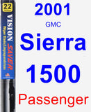 Passenger Wiper Blade for 2001 GMC Sierra 1500 - Vision Saver