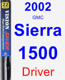 Driver Wiper Blade for 2002 GMC Sierra 1500 - Vision Saver