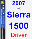 Driver Wiper Blade for 2007 GMC Sierra 1500 - Vision Saver