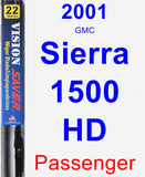 Passenger Wiper Blade for 2001 GMC Sierra 1500 HD - Vision Saver