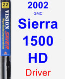 Driver Wiper Blade for 2002 GMC Sierra 1500 HD - Vision Saver