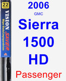 Passenger Wiper Blade for 2006 GMC Sierra 1500 HD - Vision Saver