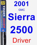 Driver Wiper Blade for 2001 GMC Sierra 2500 - Vision Saver