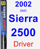 Driver Wiper Blade for 2002 GMC Sierra 2500 - Vision Saver