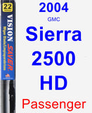 Passenger Wiper Blade for 2004 GMC Sierra 2500 HD - Vision Saver