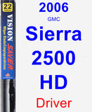 Driver Wiper Blade for 2006 GMC Sierra 2500 HD - Vision Saver