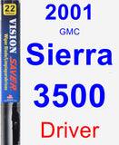 Driver Wiper Blade for 2001 GMC Sierra 3500 - Vision Saver