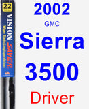 Driver Wiper Blade for 2002 GMC Sierra 3500 - Vision Saver