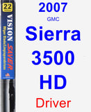 Driver Wiper Blade for 2007 GMC Sierra 3500 HD - Vision Saver