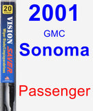 Passenger Wiper Blade for 2001 GMC Sonoma - Vision Saver