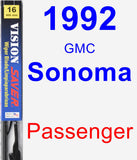 Passenger Wiper Blade for 1992 GMC Sonoma - Vision Saver