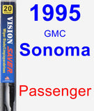 Passenger Wiper Blade for 1995 GMC Sonoma - Vision Saver