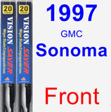 Front Wiper Blade Pack for 1997 GMC Sonoma - Vision Saver