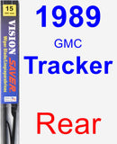 Rear Wiper Blade for 1989 GMC Tracker - Vision Saver