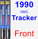 Front Wiper Blade Pack for 1990 GMC Tracker - Vision Saver