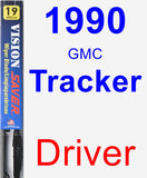 Driver Wiper Blade for 1990 GMC Tracker - Vision Saver