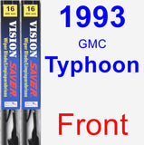 Front Wiper Blade Pack for 1993 GMC Typhoon - Vision Saver