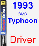 Driver Wiper Blade for 1993 GMC Typhoon - Vision Saver