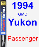 Passenger Wiper Blade for 1994 GMC Yukon - Vision Saver