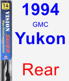 Rear Wiper Blade for 1994 GMC Yukon - Vision Saver